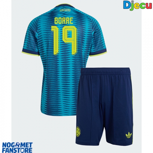 Kolumbija Rafael Santos Borre #19 Gostujuci Dres za djecu SP 2026 Kratak Rukav (+ Kratke hlače)